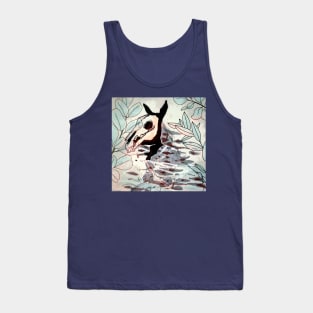 Mythical Kelpie Brookhorse and pond leaves Tank Top